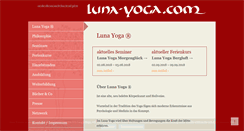 Desktop Screenshot of luna-yoga.com