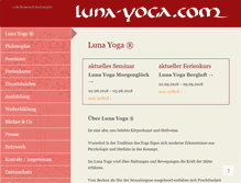 Tablet Screenshot of luna-yoga.com